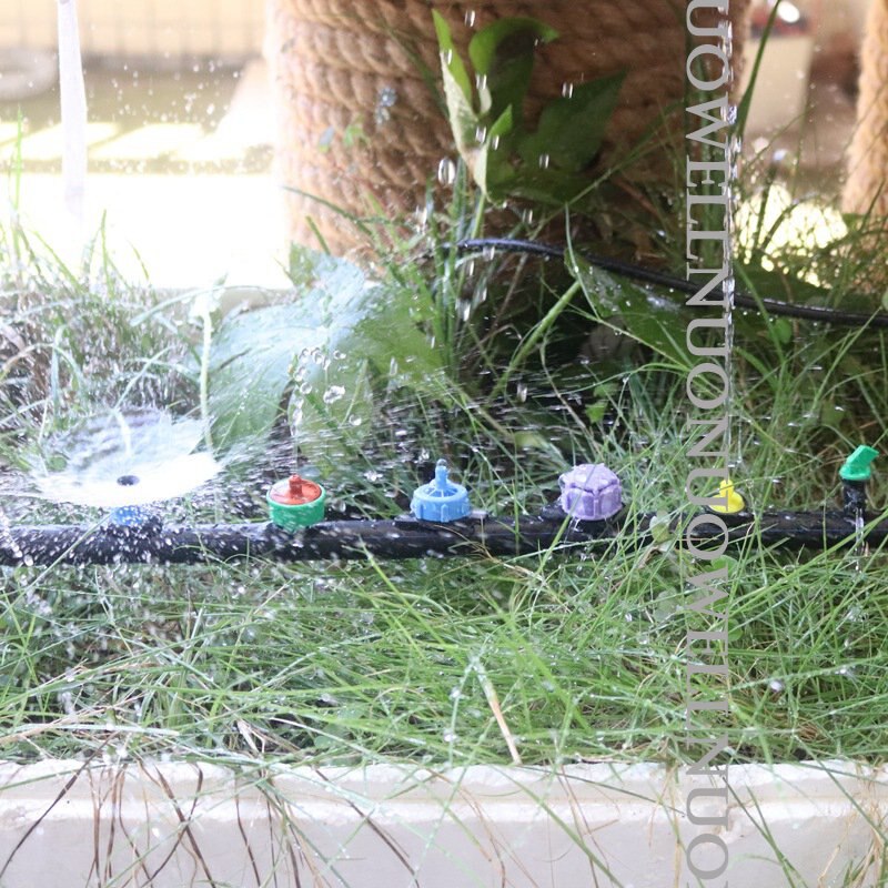 20Stck Viele Arten Garten Tropf Bewässerung Emitter Einstellbare Fluss Tropf Garten Gewächshaus Bewässerung Sprinkler PC Tropfen Emitter