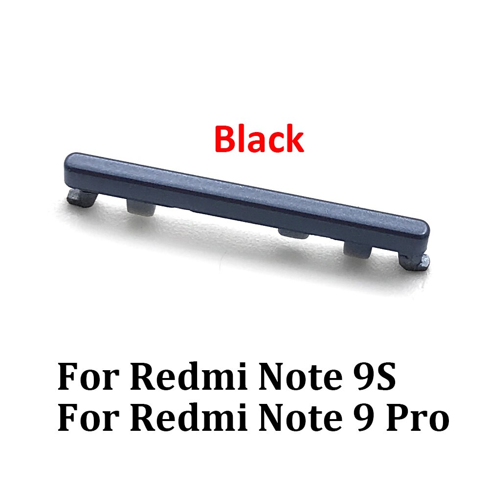 Nowy przycisk włączania i wyłączania głośności przycisk boczny części zamienne do Xiaomi Redmi Note 7 9 10 Pro 9S boczny przycisk zasilania + przycisk głośności