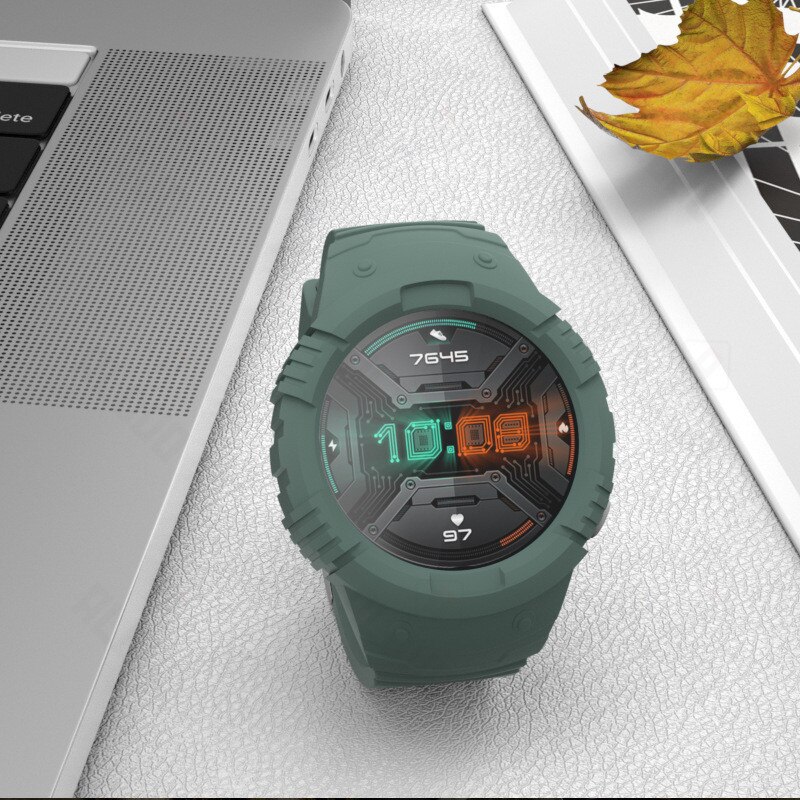 Bånd til huawei klokke  gt 2e reim koffert 46mm integrert alt inkludert klokkereim på huawei  gt 2e/gt 2/gt2 reim 22mm klokkerem: Grønn / til  gt 2 46mm