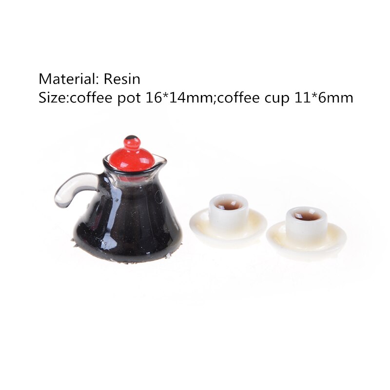 1/12 Dollhouse Classic Toys Miniature Copper Tea Kettle/Tea Pot /cups Pretend Play Furniture Toy for Miniature Kitchen Accessory: 6