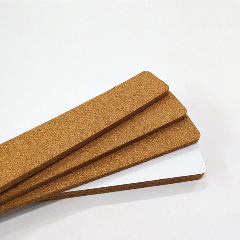 10Pcs Frameless Self Adhesive Cork Strips Board for Classroom Office School Home Decor
