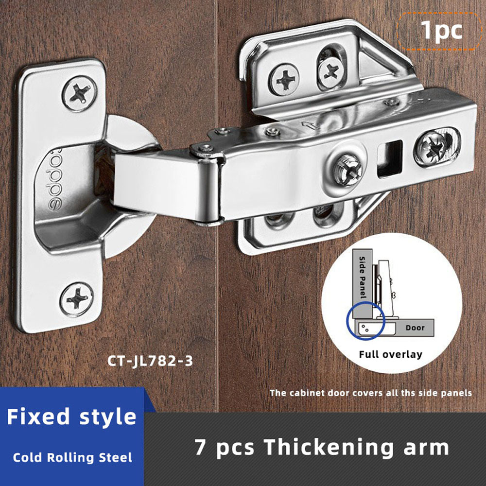 Bisagra de armario para muebles, puerta de acero en rollo frío, bisagras hidráulicas, amortiguador, Cierre Suave para herrajes para muebles de cocina, 1 ud.: Vino tinto