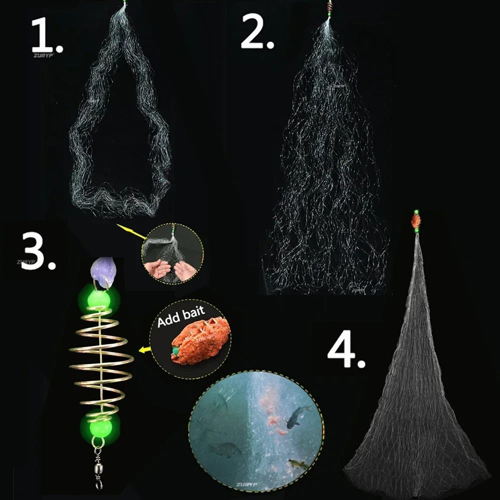 ALASICKA Overlord Bundle Explosion sans crochet filet collant filet de pêche dispositif de pêche canne à lancer filet de pêche attraper