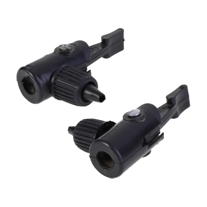 2Pcs Bicycle Inflator Valve Air Pump Schrader Adapeter Nozzle Tackle