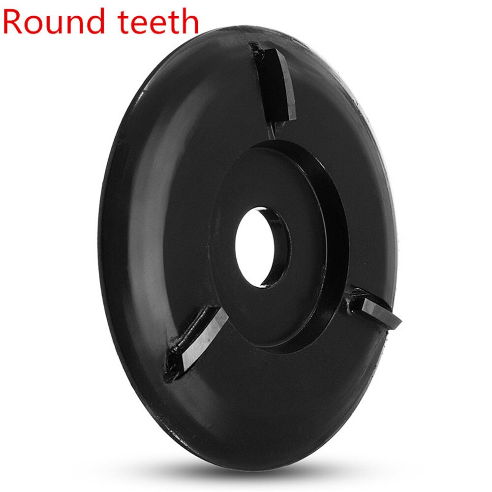 Angle Grinder Power Wood Carving Disc Woodworking Turbo Plane For 16mm Aperture Angle Grinder Attachment Milling Cutter: Arc teeth