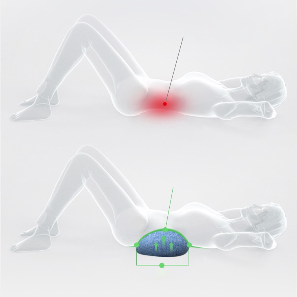 On Selling Durable Stronger Lumbar Support Pillow For Sleeping Soft Memory Foam Lower Back Support Cushion Memory Foam#BL4