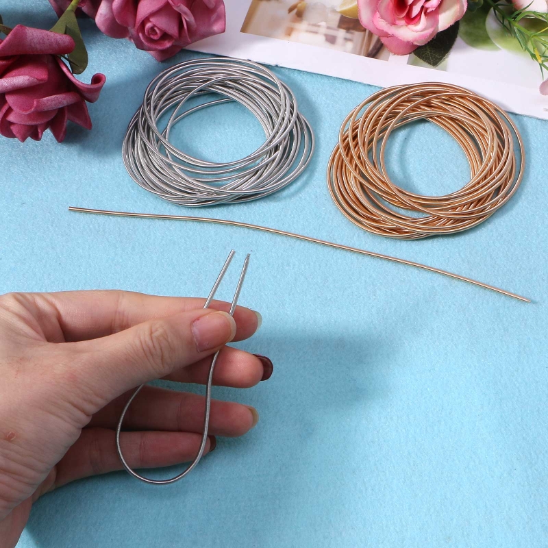 Draad Diameter 1.7Mm Lente-Coated Gold Draad Armband Kan Worden Aangescherpt Schroef Hoofd Kan Open De Staaldraad lente Armband