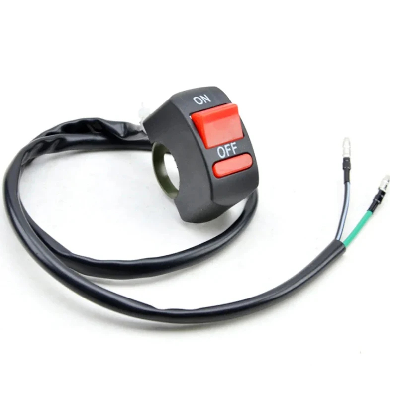 Interrupteur de guidon de moto, commandes de phares, pièces de moto, interrupteur noir, projecteurs, accessoires électroniques de moto