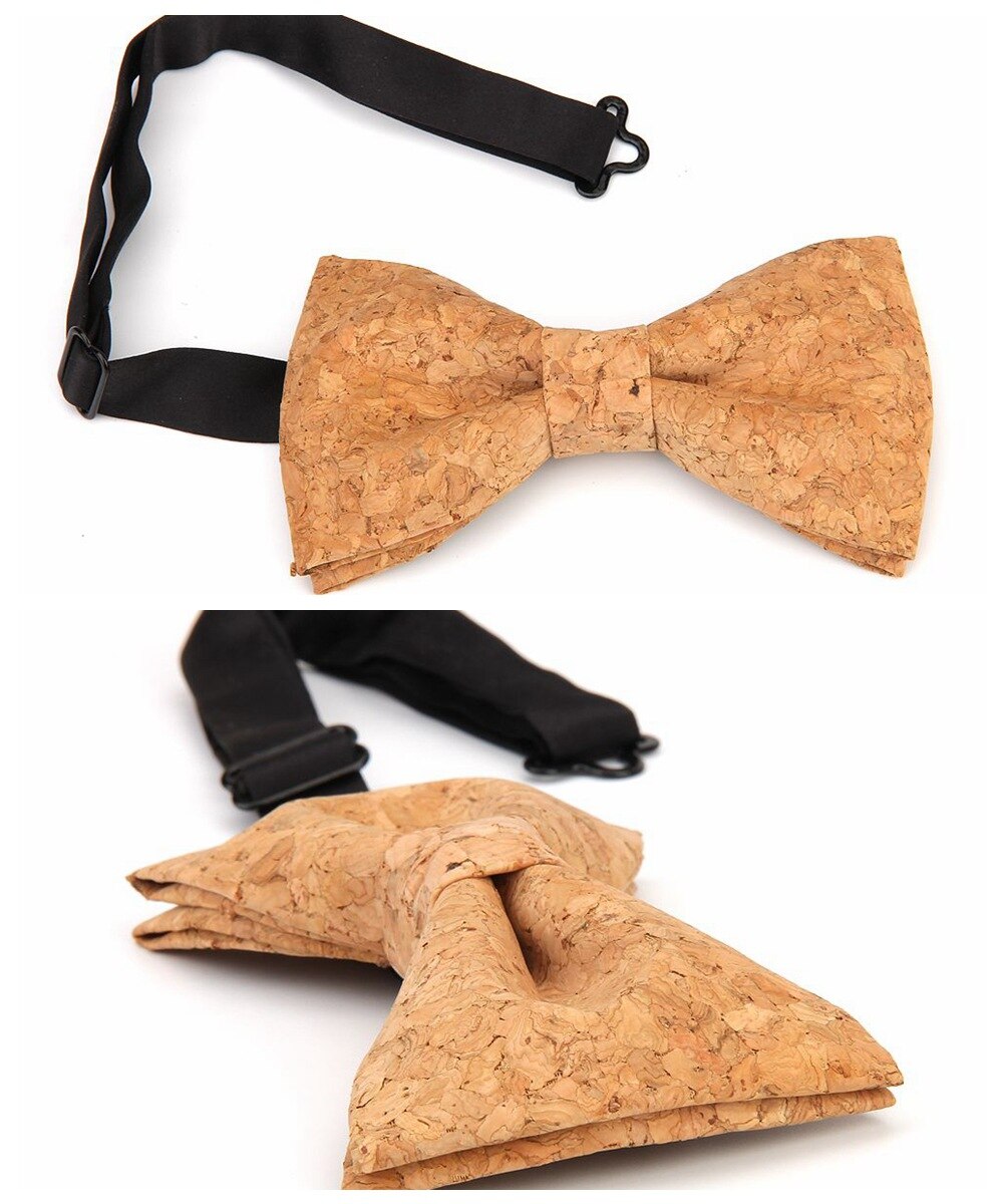 Corbatas de lazo de madera maciza para hombre, accesorios de para y boda, hechos a mano, novedad
