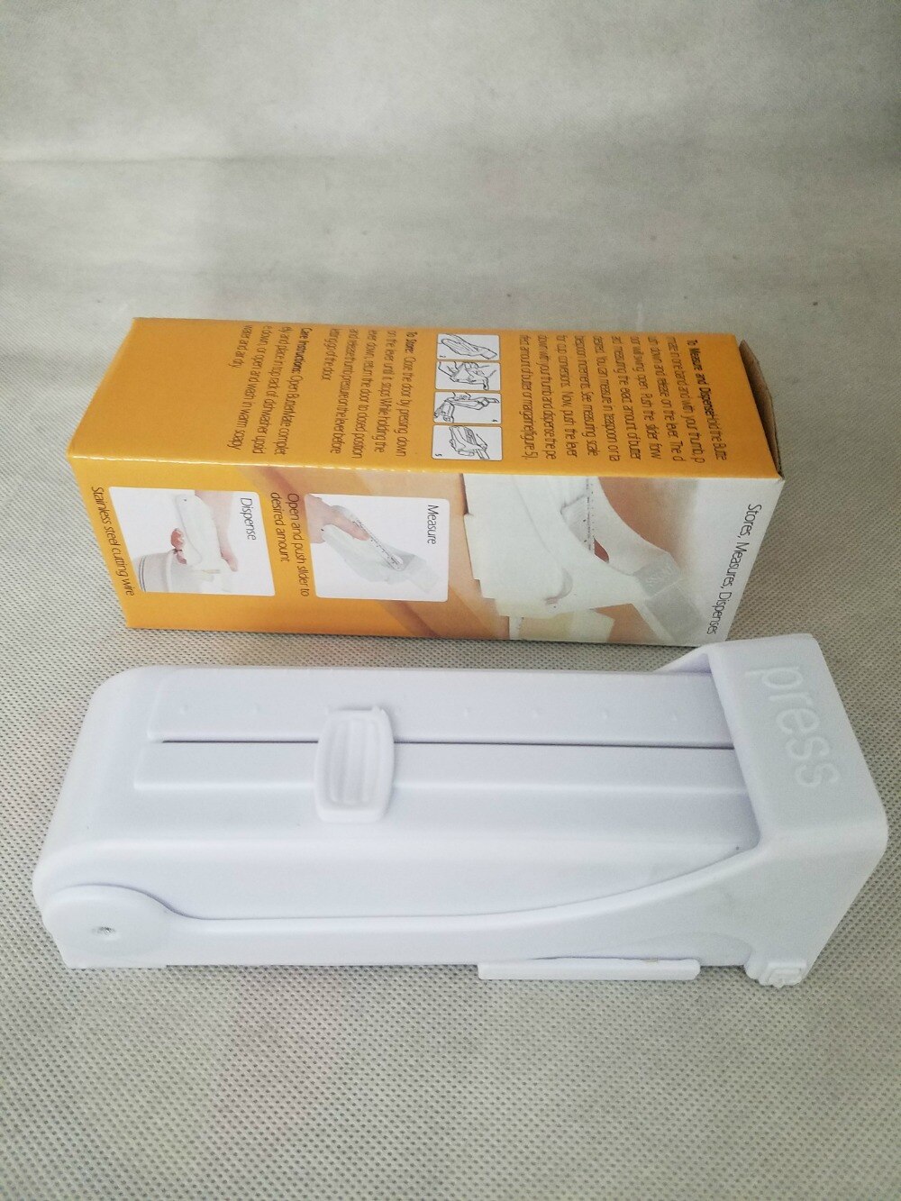 Mesure du beurre/distributeur/trancheur/coupeur, incréments Tbsp Tsp