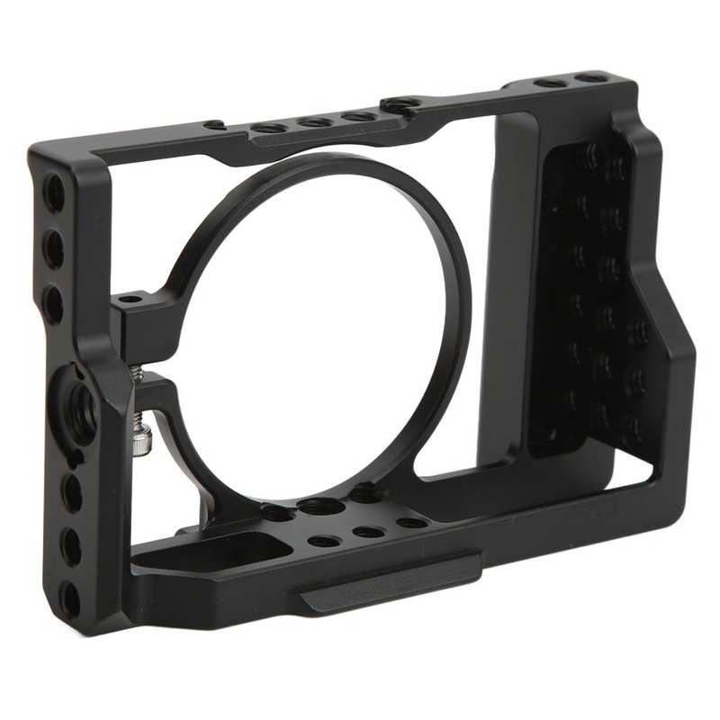 Aluminium Camera Cage Rig Beschermhoes Met 1/4in 3/8in Schroef Gaten Voor Sony RX100 M6 slr Camera Fotografie Accessoires