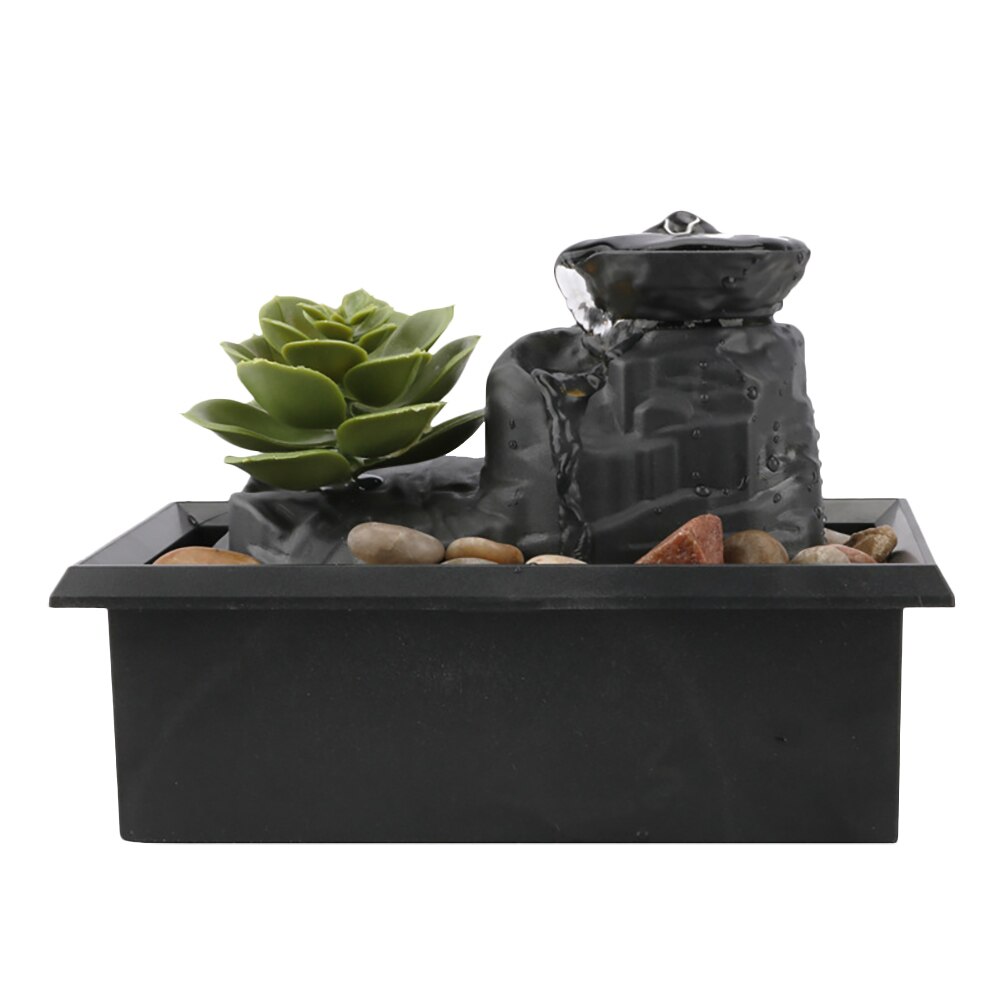 Fontaine décorative en cascade, décoration de table, fontaine de méditation, Mini cascade d'eau qui coule, décor de maison