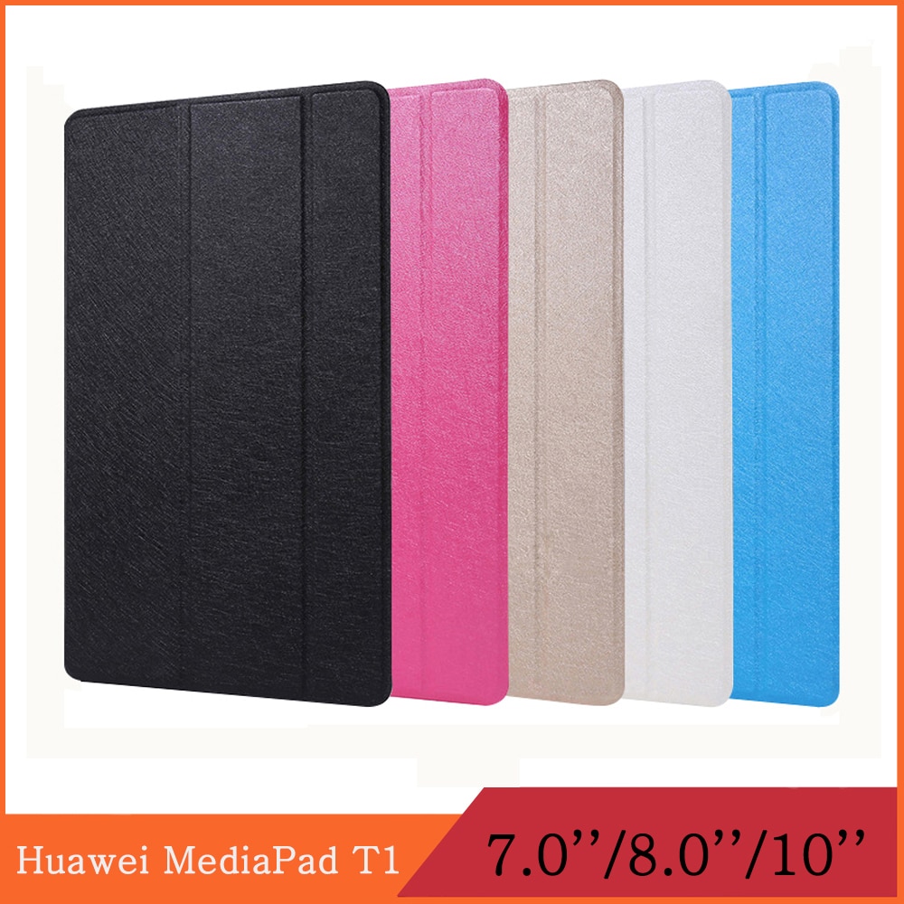 Funda for Huawei MediaPad T1 7.0 8.0 10 T1-701U S8-701U T1-A21W/A21L/A23L leather flip cover stand tablet case protective shell