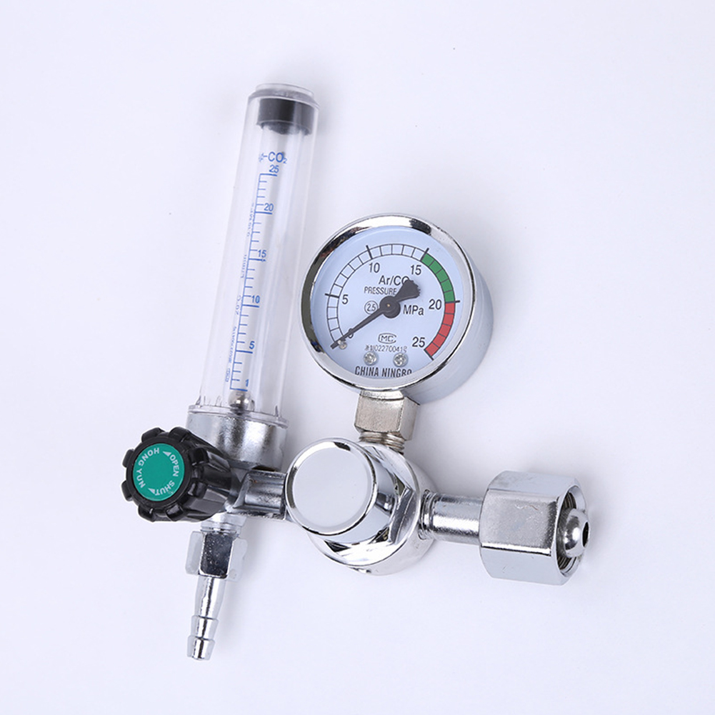 Welding Gas Meter Argon CO2 Pressure Flow Regulator MIG MAG Weld Gauge Argon Regulator Pressure Reducer