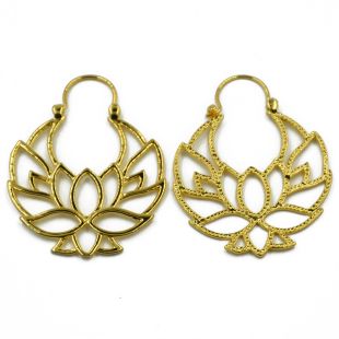 Showlove-2Pcs Brass Ear Weight Different Style IIndia Tribal Ear Taper Expander Plugs Piercing Gauge Earrings Body Jewelry: N