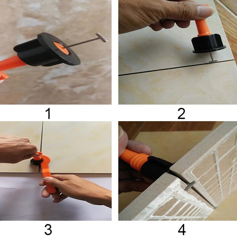 50Pcs Leveler Floor Practical Tools Plastic Flat Construction Tools For Wall Level Tile Leveling System Kits For Home Supplie