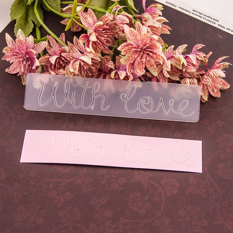 craft card making paper card album wedding decoration Embossing folders Em076 with Love