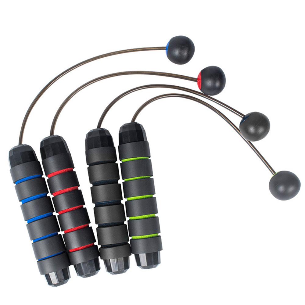 Weighted Ropeless Corded Jump Rope Foam Handle Adjustable Skipping Jump Rope for Adult and Children Fitness Training Tool