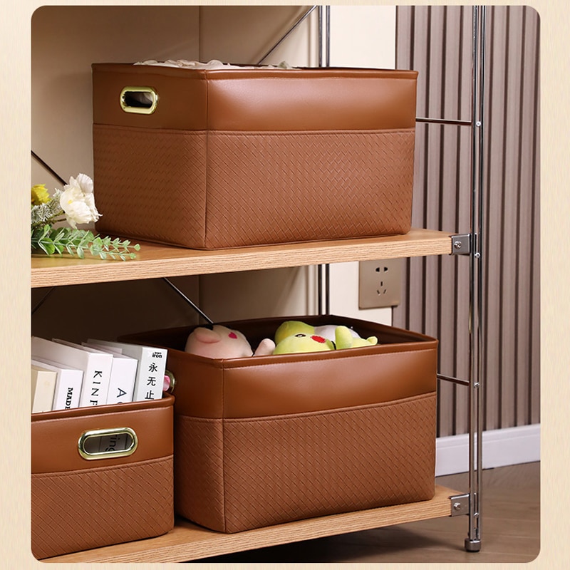 Bolsas Joybos, organizadores de armario, cestas de almacenamiento de ropa interior, caja de armario, gran capacidad, ligera, de cuero de lujo, organización del hogar