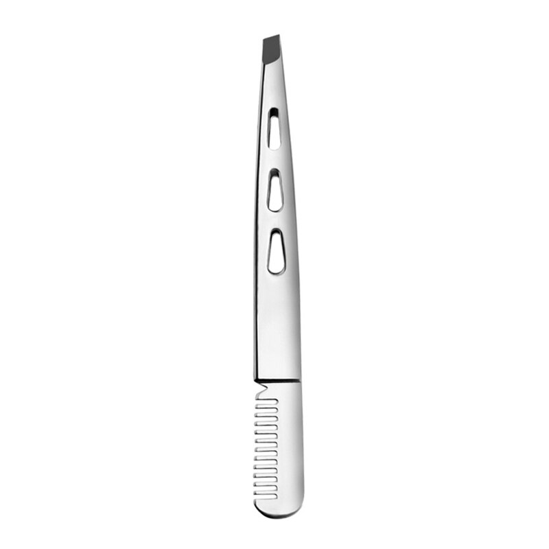 Forbici per trucco in acciaio inossidabile naso portatile capelli sopracciglio ciglia Trimmer rifilatura facciale pinzette strumenti di bellezza: C