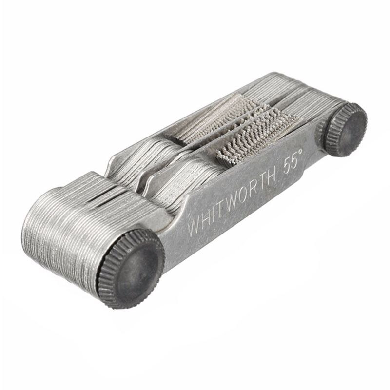 58xBlades Metric Whitworth 55&60 Degree Thread Measuring Gauge Screw Pitch