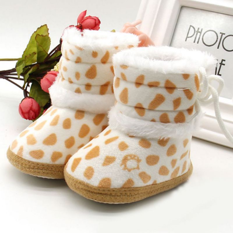 Baby Schoenen WINTER 0-18 m Baby Kids Baby Meisje Warme Laarzen Casual Soft Sole Fleece Warm Sneeuw booties Schoenen M2