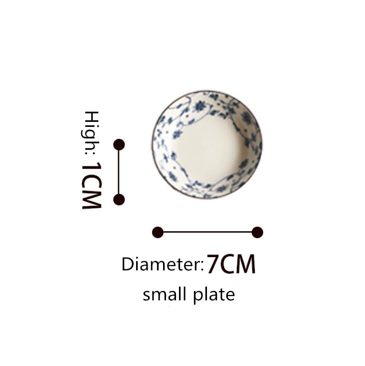 Japanse Stijl Keramische Keuken Plaat Servies Set Voedsel Gerechten Rijst Salade Noedels Kom Soep Keuken Cook Tool 1 Pc: Small plate
