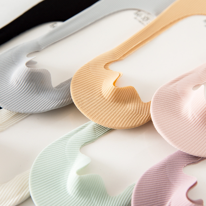 1/5Pairs Women Invisible Socks Summer Ladies Silicone Antiskid Ice Silk Seamless Breathable Cool Ankle Boat Socks