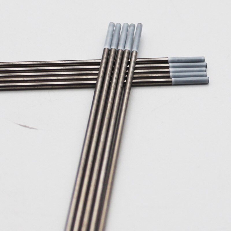 10 pièces électrodes de soudage TIG électrode de tungstène 1.0mm-4.0mm pointe blanche zircone 0.8%