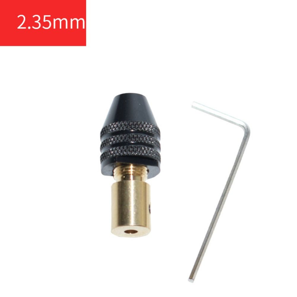 Portabrocas eléctrico pequeño y duradero de 0,3-3,4mm, herramienta de portabrocas de taladro eléctrico pequeño Universal, pinza de broca multifunción: Chocolate