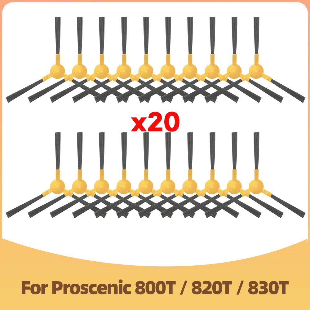 Compatibile con Proscenic 800T 820T 830T LIECTROUX C30B XR500 E30 Aspirapolvere robot Spazzola Laterale Filtro HEPA Panno Mocio Parti di Sostituzione: Oro