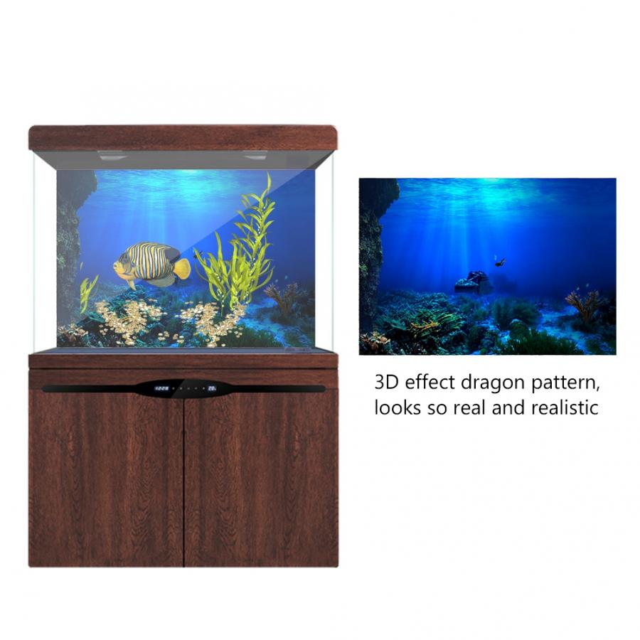 Aquarium Background Poster Ocean SelfAdhesive Fish Tank Backdrop Sticker Decor
