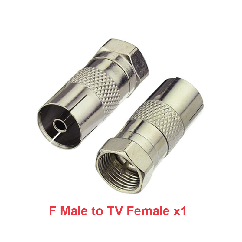 Adaptateurs F Type vers TV IEC, connecteur de prise d'antenne aérienne TV à 90 degrés, adaptateur à Angle droit, prise câble coaxial, ensemble de F-TV, 1 pièce: Lavande