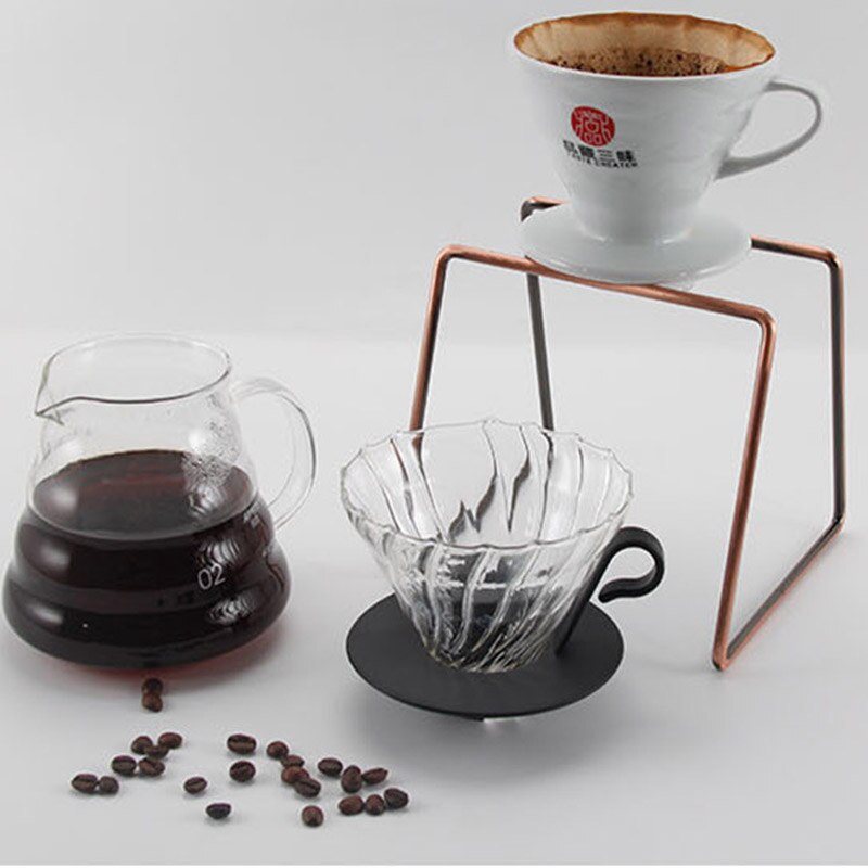 Koffie Druppelaar Stand Metalen Koffie Filter Houder Herbruikbare Giet Over Koffie Filter Rack Metalen Frame Houder Drip Cup Beugel