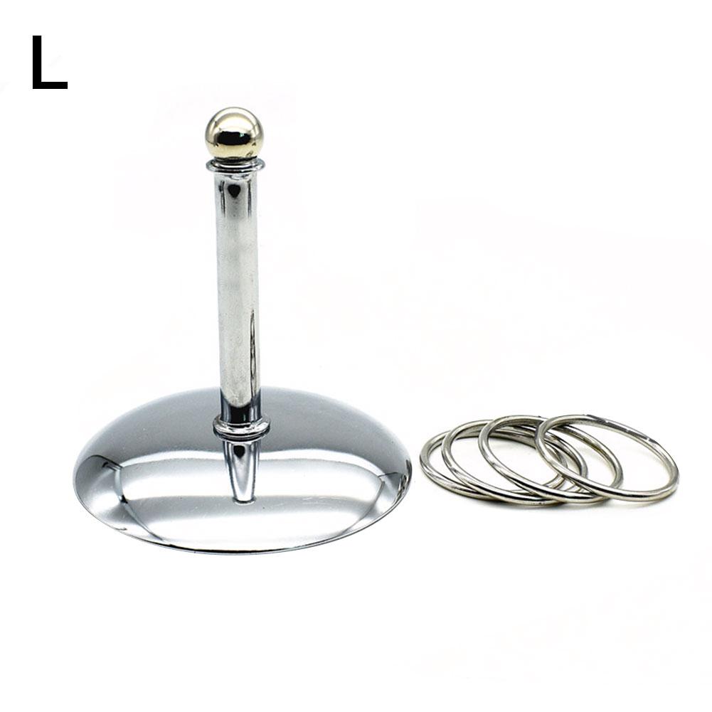 Stainless Steel Bird Toy Activity Training Funny Mini Ferrule Toy for Parrot Development Interactive Supplies Cage Foot Toys: L