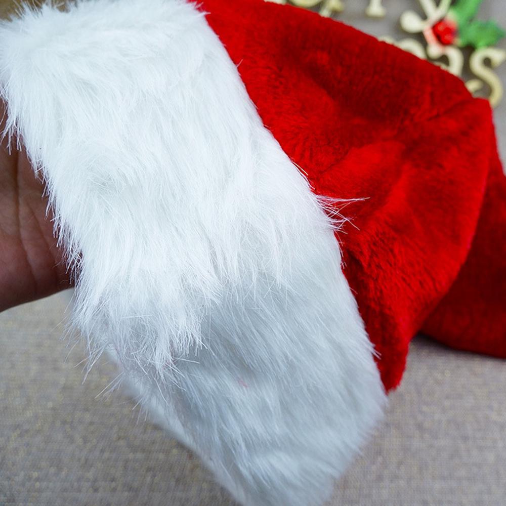 Thick Ultra Soft Plush Cute Santa Claus Fancy Christmas Cap Dress Hat Christmas Hats Suitable For Both Adults And Children #20