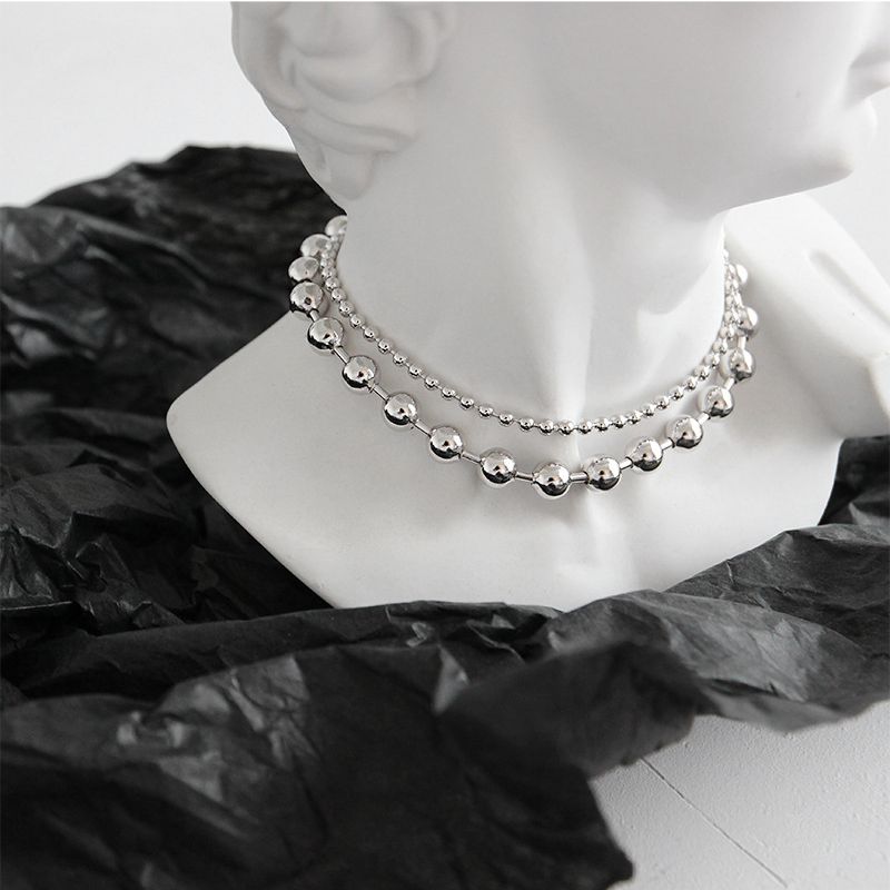 Silvology 925 Sterling Silver Round Pearl Bracelet - Adjustable 15.5cm+3cm Chain - Elegant Women's Jewelry