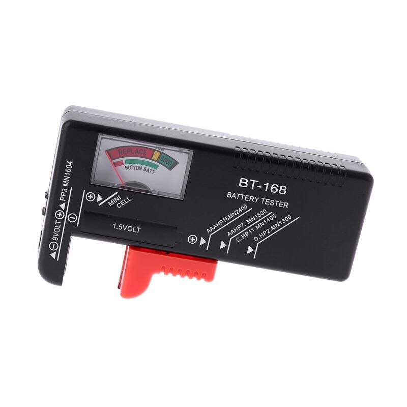 Large Capacity Battery Organizer With Removable BT-168 LCD Tester Storage Case Box Portable For AA AAA D C 9V 1.5V Cell Battery