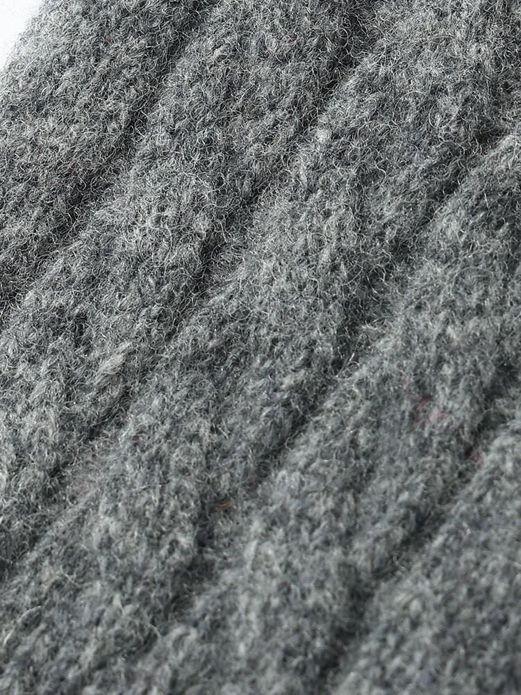 Strikkevotter i ren ull høst vinter fingerløse hansker flettede sømløse komfortable varme votter 100 ulltommelhull unisex