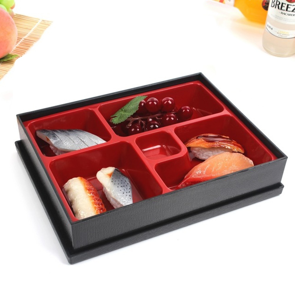 Office Picnic Portable Durable Lunch Box Bento Box ABS School Safe Rice Food Containers 5-section Japanese Style Sushi Catering