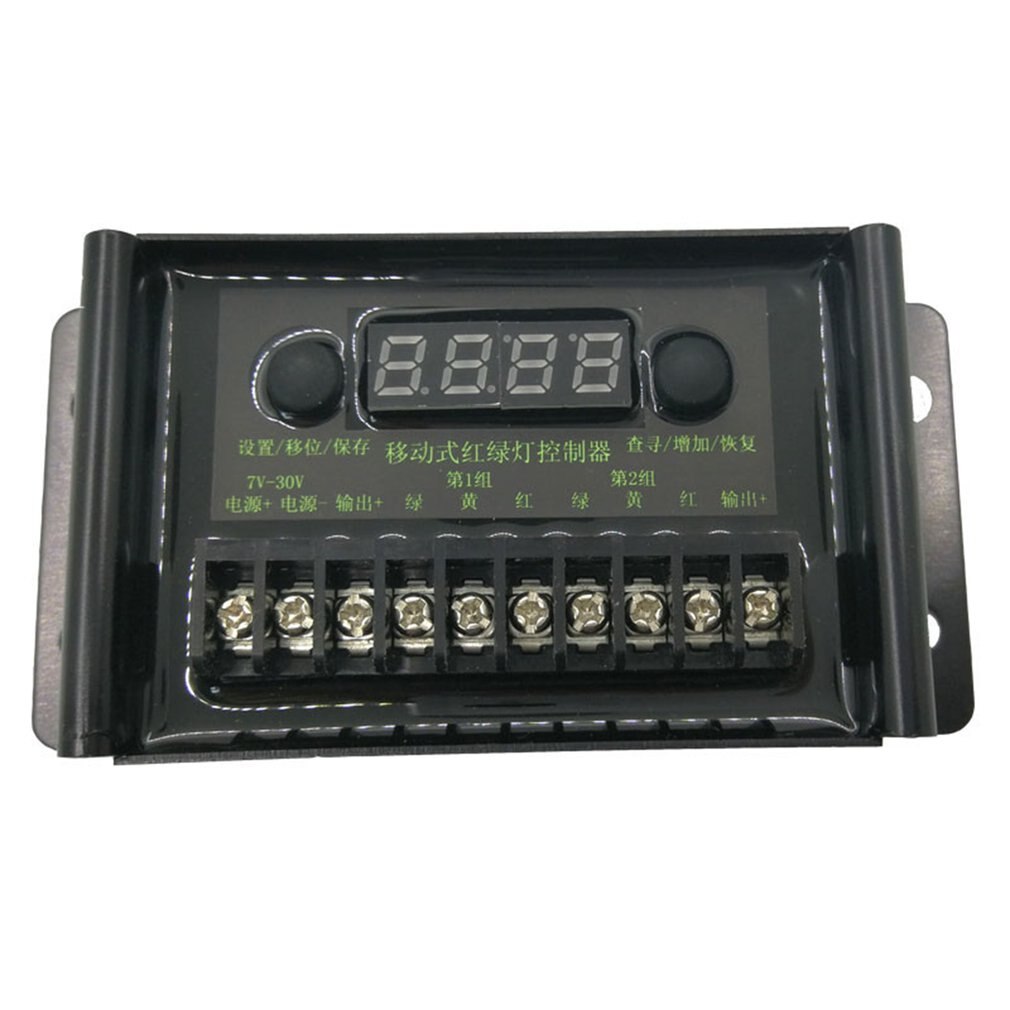 12v waterproof mobile solar traffic light controller battery regulator with lcd display for 7v-30v voltage range system