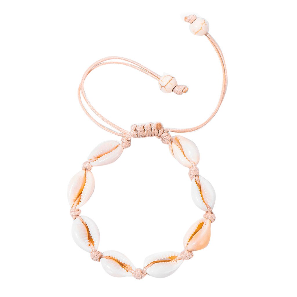 Hülse Conch frauen Weibliche Handgemachte hawaiisch Armbinde Fußkettchen Schmuck браслет для женщин Armbinde für frauen