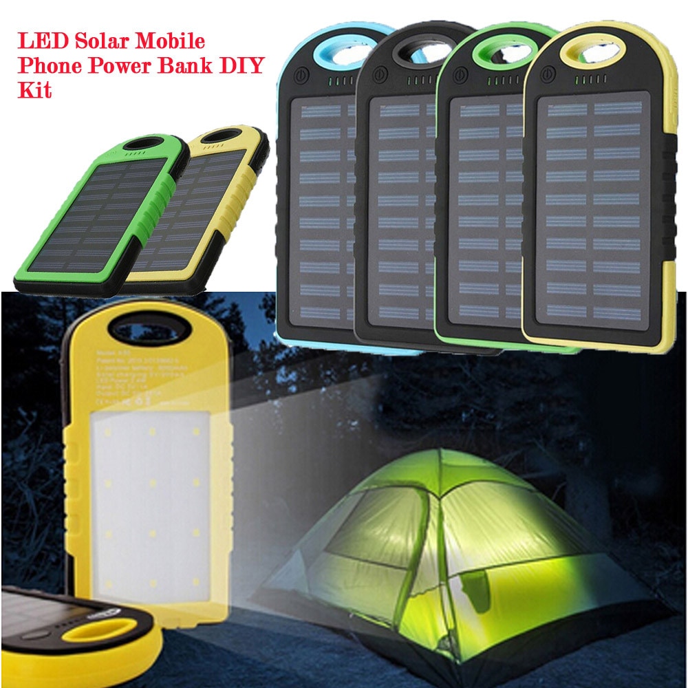LED draussen Reise Dual USB Solar- praktisch Energie Bank fallen Ladegerät DIY Bausatz