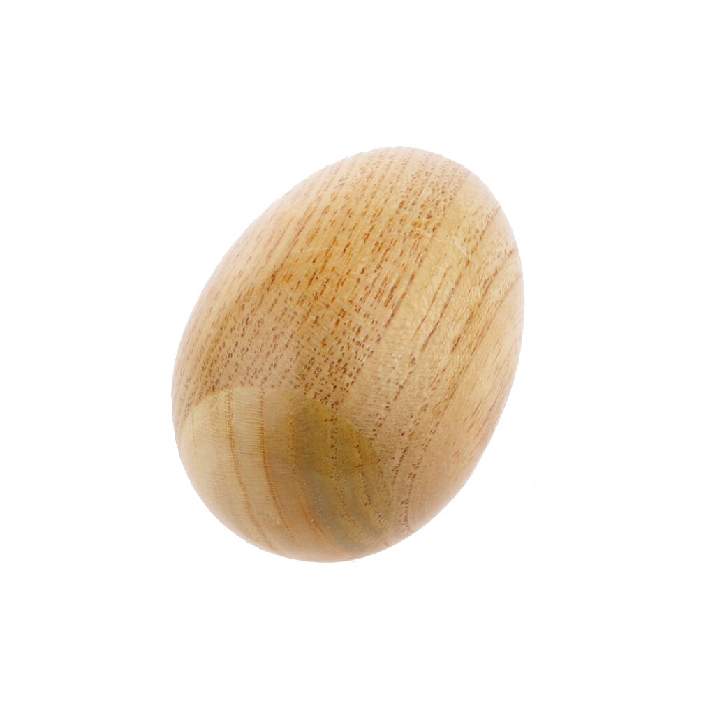 Sonajero de madera exquisita con forma de huevo para ARENA, juguete de percusión manual de Maraca