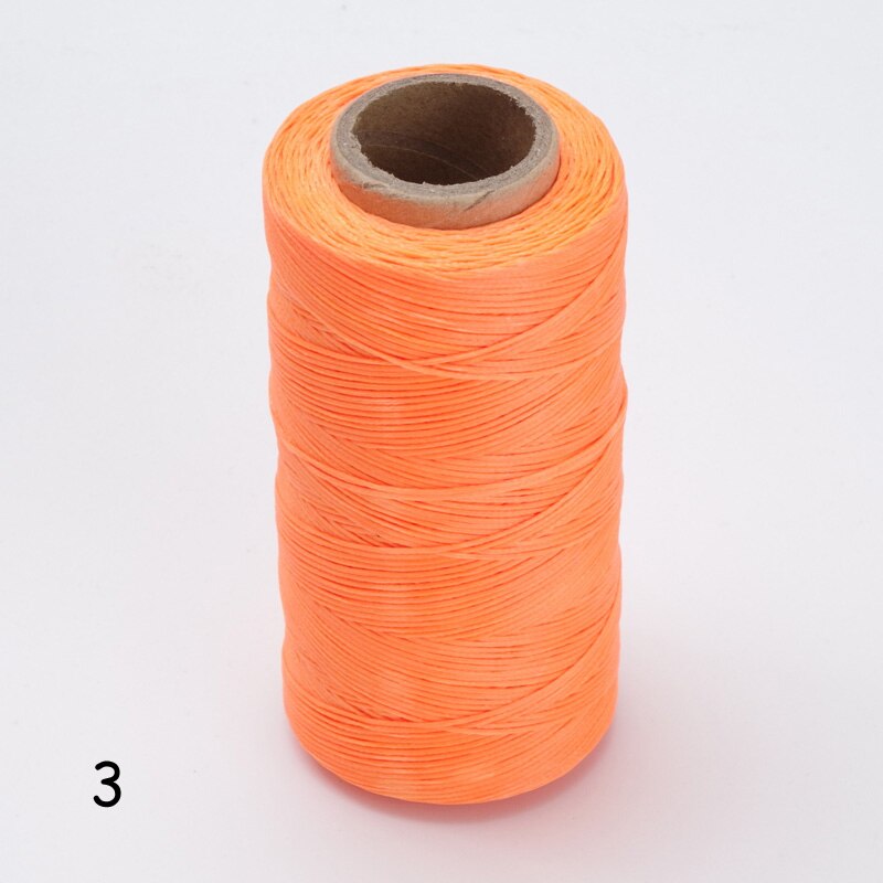 12 färger 260m 1mm platt vaxad vaxtråd 150d/16 sladdar sömnad hantverksverktyg handsömmar för diy-läder: 3