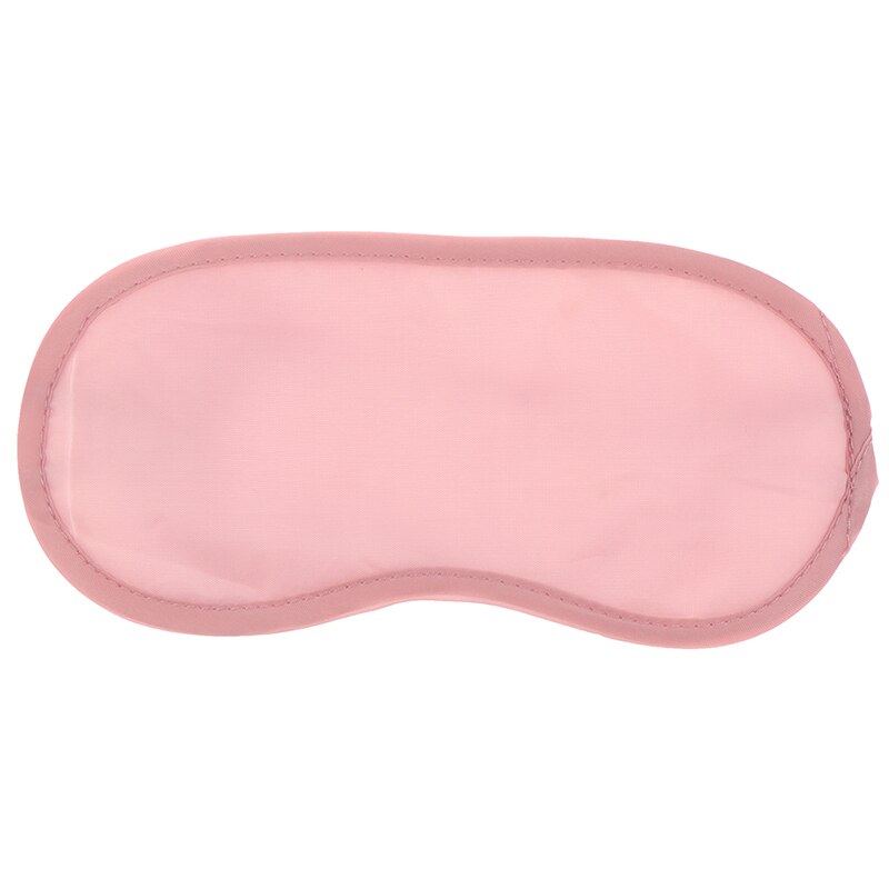 1PCS Silk Sleep Eye Mask Sleeping Padded Shade Patch Eyemask Blindfolds Women Men Travel Relax Rest Eye Cover: pink