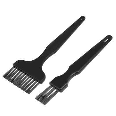Kit de ferramentas condutoras 2 em 1, conjunto preto com pincel antiestático esd