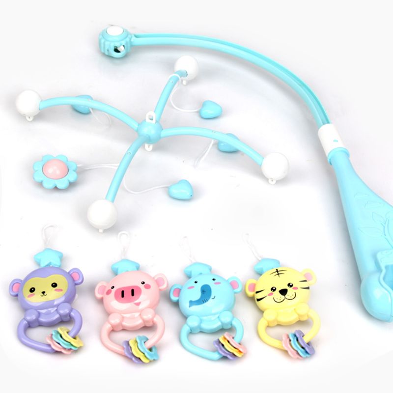 Baby Musical Crib Rattle Cot Mobile Stars Dreams Light Flash Nusery Lullaby Toy Q6PD