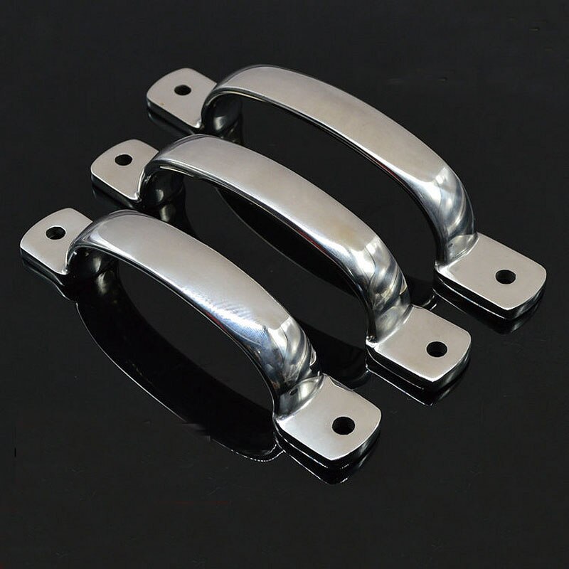 Thickening 304 Stainless Steel Surface Mounted Handle Anti-theft Door Mechanical Equipment Industrial Small Door Handle