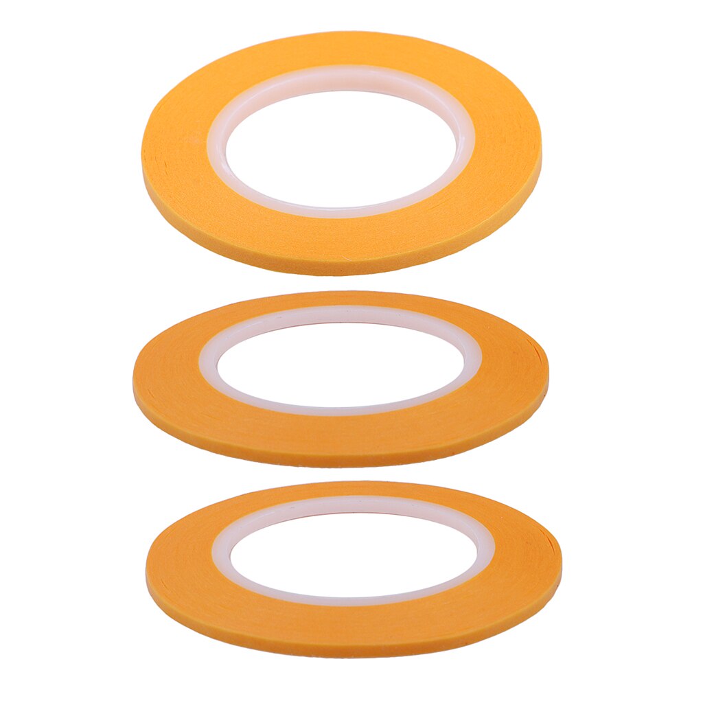 3 rollen Maler Klebeband Maskierung Lösungsmittel Widerstand Schnelle Einfügen Maske klopfen für Modellierung Airbrush Kunst-2/ 3/4mm